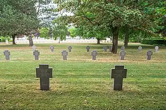 Overzicht van de begraafplaats