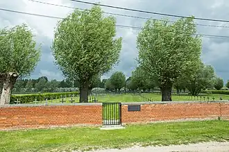 Overzicht van de begraafplaats