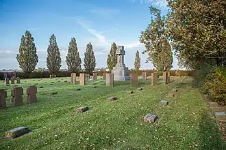 Overzicht van de begraafplaats