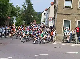 Het peloton tijdens de Ronde van Duitsland 2003