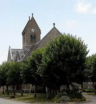 De kerk van Deux-Évailles