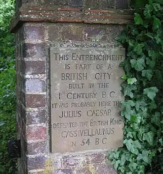 Stenen monument in ter ere van Cassivellaunus te Devil's Dyke.