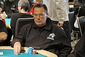 Tomko tijdens de World Poker Tour Bellagio Five Star Tournament in 2006
