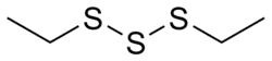 Structuurformule van di-ethyltrisulfide