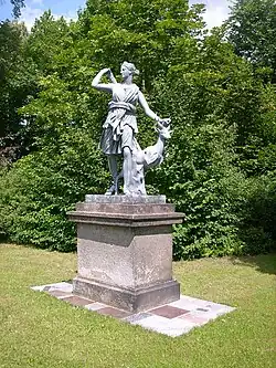 Standbeeld in Hermsdorf/Spree