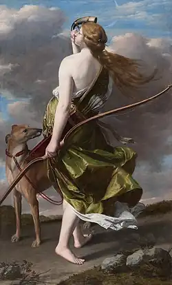Orazio Gentileschi, Diana op jacht.