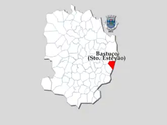 Kaart van Santo Estêvão de Bastuço