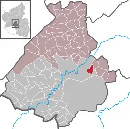 Kaart van Dickesbach