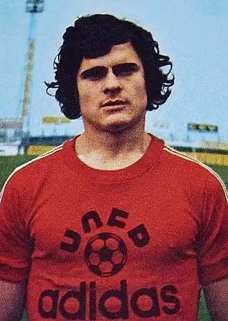 Six in 1974 als speler van Valenciennes