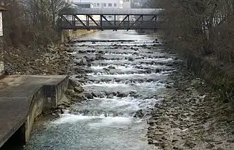 Waterkrachtcentrale op de Fils in Göppingen