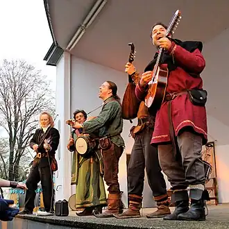 Die Streuner tijdens een optreden in Badsäckingen in 2013