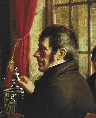 Waarschijnlijk Bennewitz op een familieportret Bonebakker (1809)