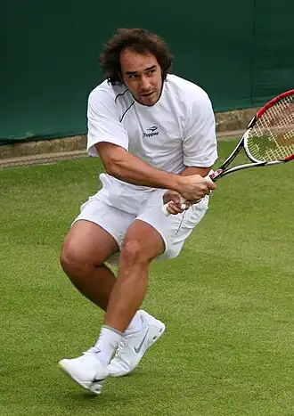 Diego Junqueira op Wimbledon in 2009