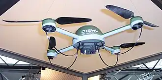 Een minihelicopter van Diehl BGT Defence