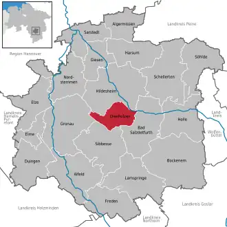 Kaart van Diekholzen