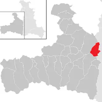 Kaart van Dienten am Hochkönig