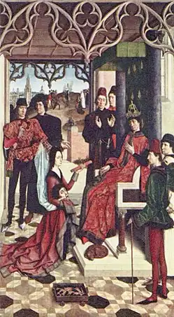 Dirk Bouts: De gerechtigheid van keizer Otto : De vuurproef