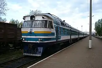 Een trein van Edelaraudtee in Narva