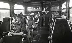 Interieur kopbak 2e klasse