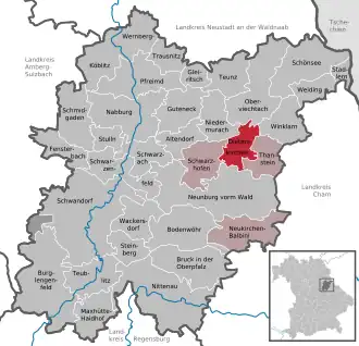 Kaart van Dieterskirchen