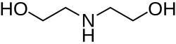 Structuurformule van di-ethanolamine