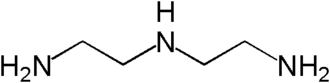 Structuurformule van di-ethyleentriamine