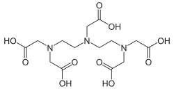 Structuurformule van pentetinezuur
