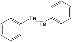 Structuurformule van difenylditelluride
