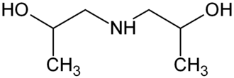 Structuurformule van di-isopropanolamine