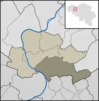 Kaart van Dikkelvenne