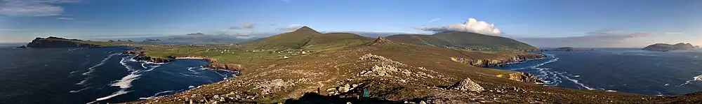 Een panorama van Dingle