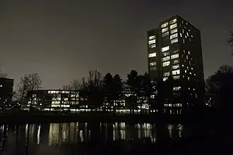 Het Dinkelpark bij avond (2015)