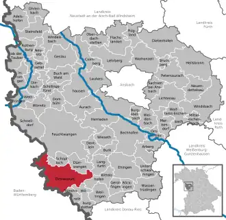 Kaart van Dinkelsbühl