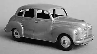 Model van een Austin Devon, rond 1955
