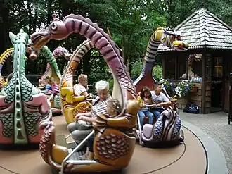 Een van de vier draaischijven (in Bobbejaanland)