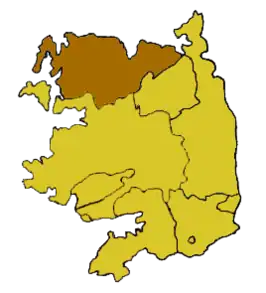 Ligging van het bisdom binnen het aartsbisdom Tuam