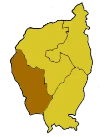 Ligging van het bisdom binnen het aartsbisdom Dublin