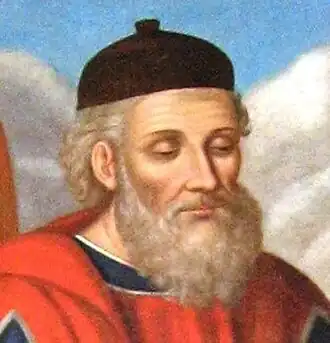 Portret (detail) van Diodoros, 19e-eeuwse fresco