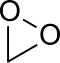 Structuurformule van dioxiraan