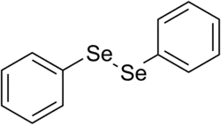 Structuurformule van difenyldiselenide