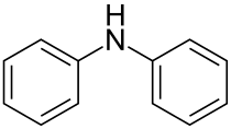 Structuurformule van difenylamine