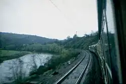 D-trein bij Mettlach in 1982