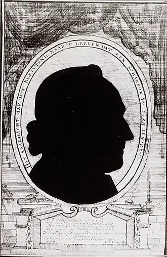 Schaduwportret van Dirk Lenige