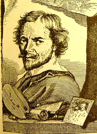 Portret door Arnold Houbraken, circa 1720