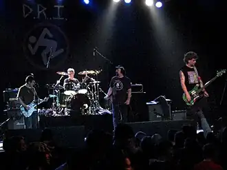 D.R.I. tijdens een optreden in 2010