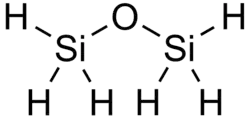 Structuurformule van disiloxaan