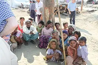 Rohingya in de staat Rakhine in Myanmar