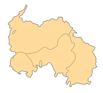 De facto districten van Zuid-Ossetië