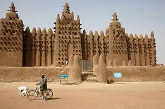 De Grote moskee van Djenné in Mali
