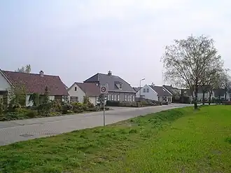 Djept in 2008: een straat in de woonwijk De Polders.